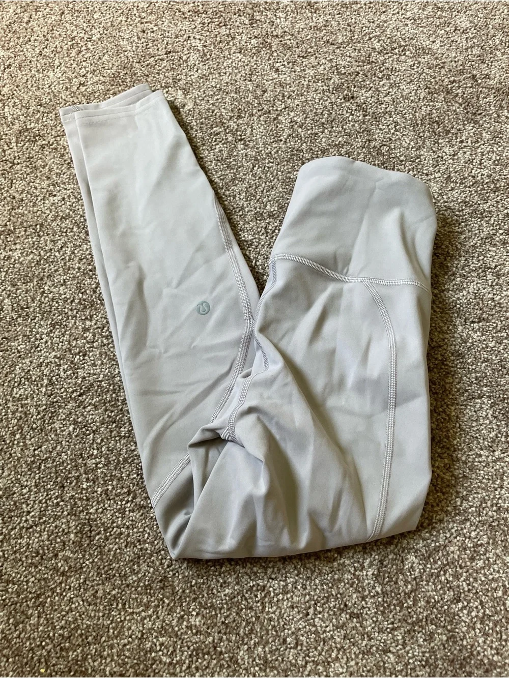 Lululemon Fast & Free High-Rise 25” Leggings Light Gray Size 4